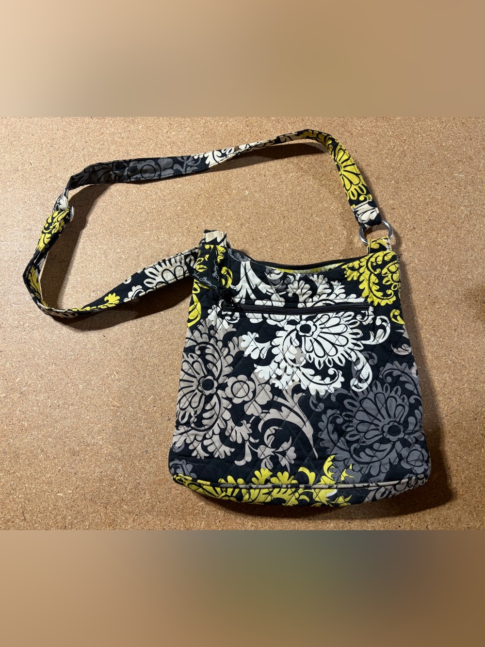 Retired Vera Bradley Baroque Quilted Crossbody Shoulder Purse Bag Handbag